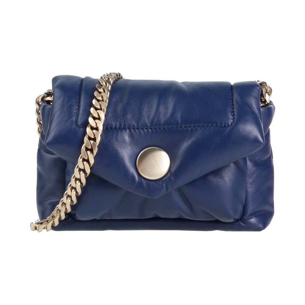 Proenza SCHOULER Lambskin PS Harris Small Shoulder Bag Navy
